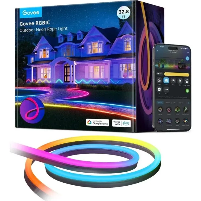 Govee Outdoor Neon Strip Lights 10m | LED tape | Wi-Fi, Bluetooth, RGBIC — image 1