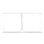 HDL Panel Frame Tile Series 2 Gangs  Ivory White MP2H-EC/TILE.48