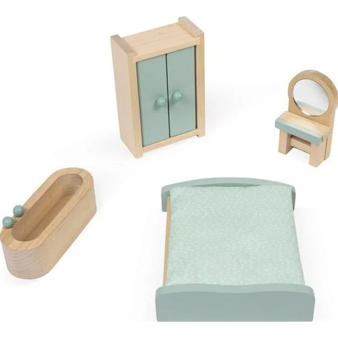 Lilliputiens Wooden dollhouse with 15 accessories J06467 — image 5