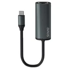 Savio AK-56 USB-C 3.1 GEN adapter 1 for RJ-45 Gigabit Ethernet