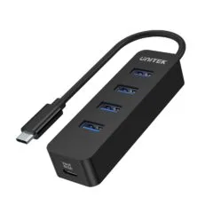 USB-C Hub Unit, 4 USB 3.0 ports, active, 10 W