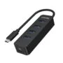 USB-C Hub Unit, 4 USB 3.0 ports, active, 10 W