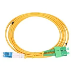 Extralink SC/APC-LC/UPC | Unimodal, Duplex, G652D, 3mm, 1m