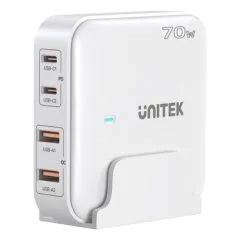 Unitek Desk Charger GAN 70W 2xUSB-A 2xUSB-C
