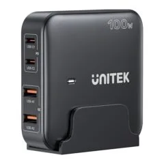Unitek Desk Charger GAN 100W 2xUSB-A 2xUSB-C black