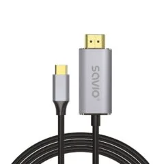 SAVIO CL-171 USB-C cable for HDMI v2.0b, 2m, copper