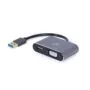 Gembird Adapter with USB on HDMI+VGA grey