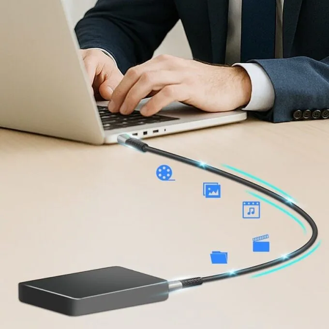 LogiLink USB-C 20 Gb/s, 100W 1.5m in black cover — image 3