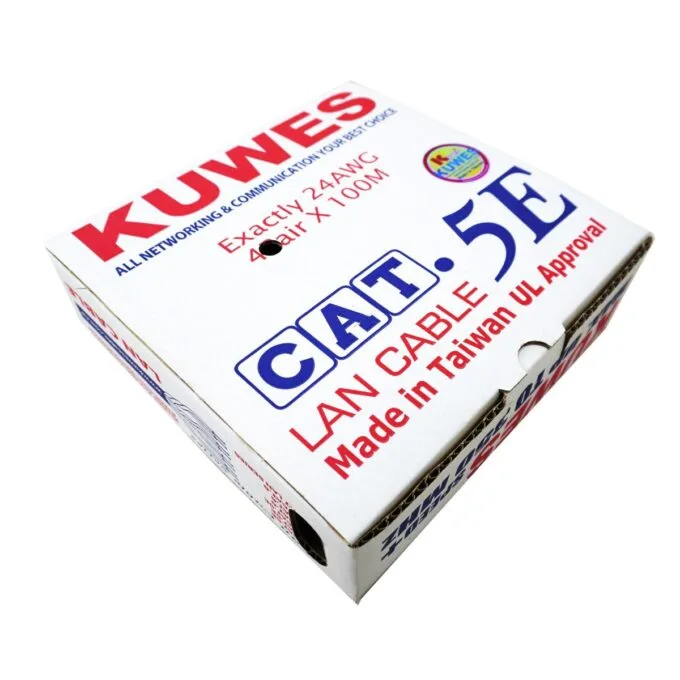 Kuwes CAT5E UTP Pure Copper Indoor 100m Grey — image 1