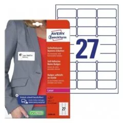 Avery Zweckform Self-adhesive Name Identifiers L4784-20