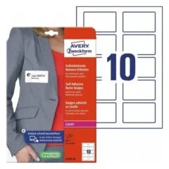 Avery Zweckform Self-adhesive Name Identifiers L4785-20