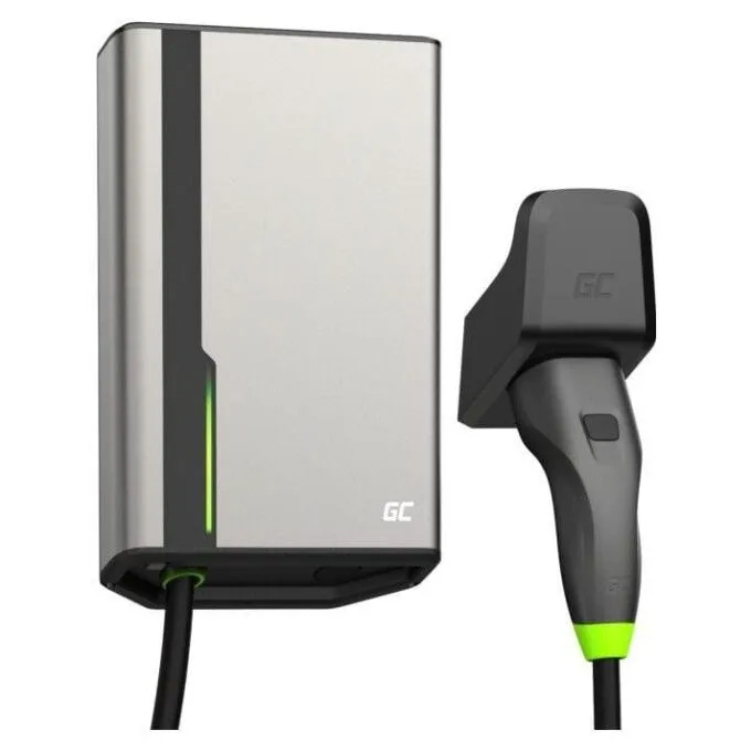 Green Cell GC HabuDen Wallbox 22kW 32A 7.5m Cable Type 2 — image 1