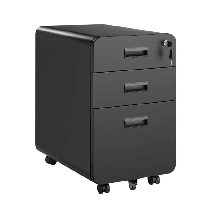 Lumivida File Cabinet Mobile with 3 Lockable Drawers CAB03-3 — image 1