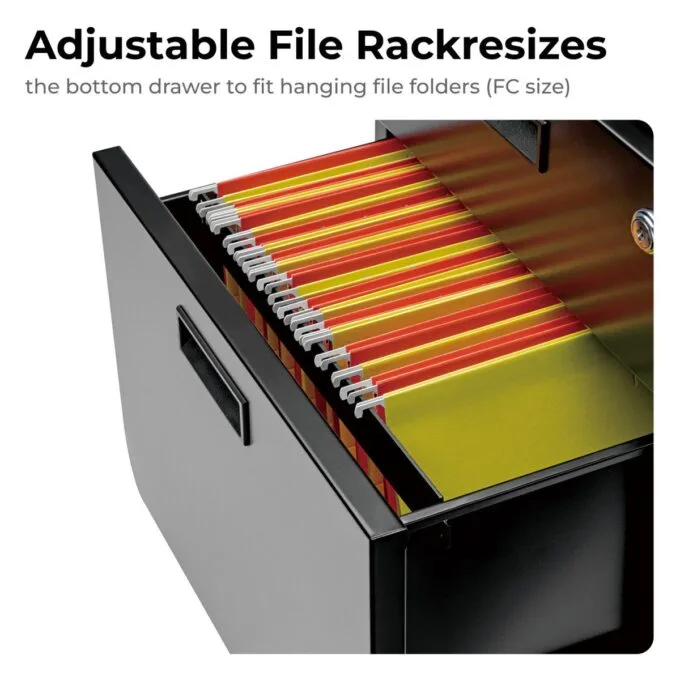 Lumivida File Cabinet Mobile with 3 Lockable Drawers CAB03-3 — image 4