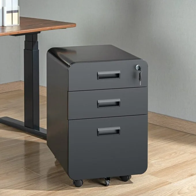 Lumivida File Cabinet Mobile with 3 Lockable Drawers CAB03-3 — image 6