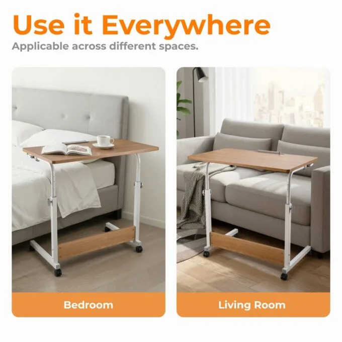 Lumivida Computer Tray Desk Mobile Height Adjustable 50x80cm FWS10-4 — image 5