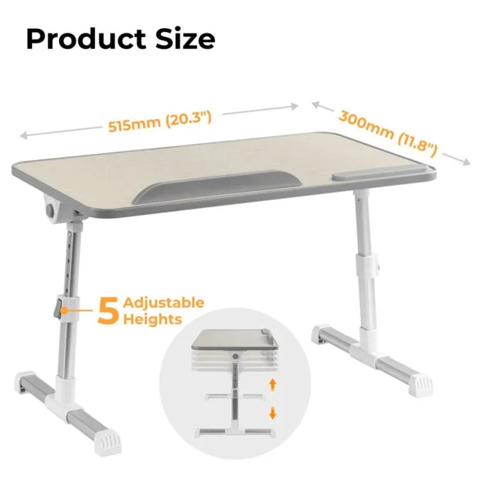 Lumivida Computer Tray Desk Multi-Purpose Foldable Ergonomic LPD01-6 — image 3