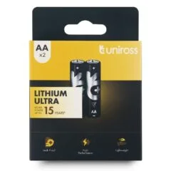 Uniross Lithium Ultra AA Batteries (2pack)