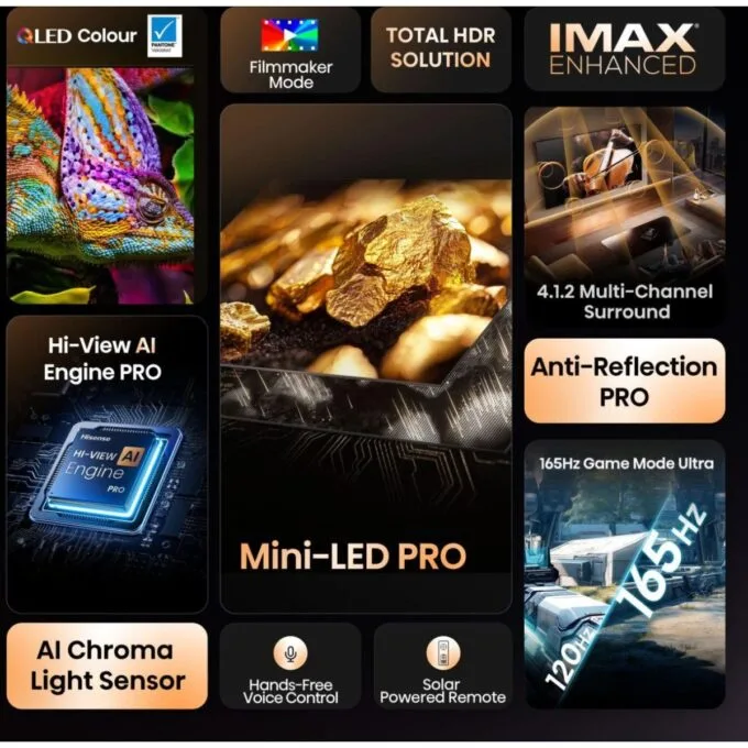 Hisense 65U8Q 65'' 4K Smart QLED MINI LED 120hz Gaming TV — image 8
