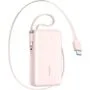 Joyroom JR-PR2L 10000 mAh 35W with integrated USB-C Lightning pink cable