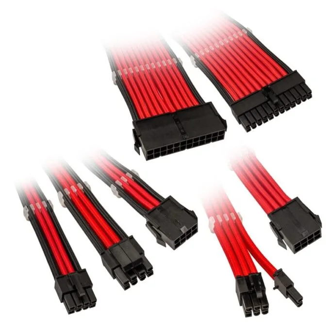 Kolink Core Adept Braided Cable Extension Kit - Red — image 1