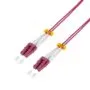 LogiLink fiber optic OM4 LC/UPC - LC/UPC 10.0m purple