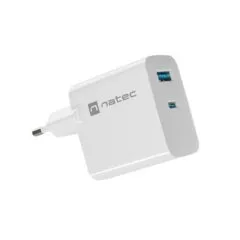 Natec Ribera GAN 45W USB-A USB-C white