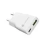 Natec Ribera GAN Slim 20W USB-A USB-C white