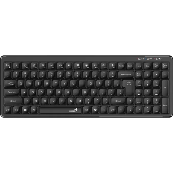 Genius Keyboard Wireless & BT Retro Typewriter Keycaps LuxeMate Q7100BT — image 1