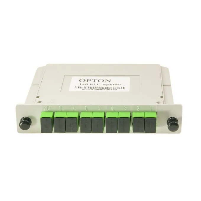 Opton PLC Fiber Splitter Cassette 1x8 SC/APC — image 1