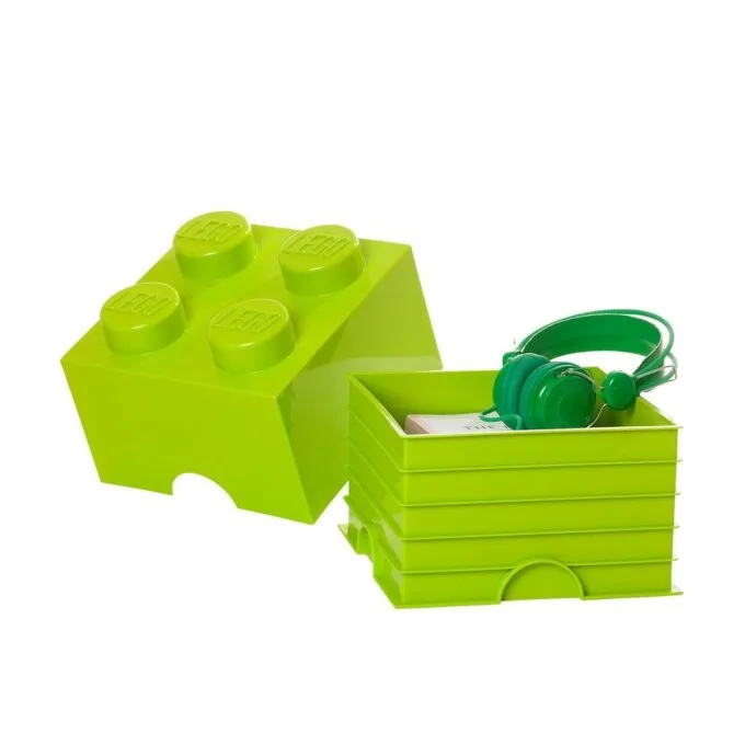 Lego Storage Brick 4 light green — image 2