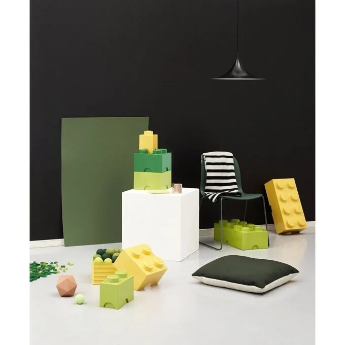 Lego Storage Brick 4 light green — image 3