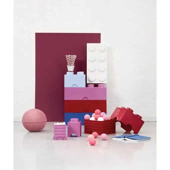 Lego Storage Brick 4 Red — image 2