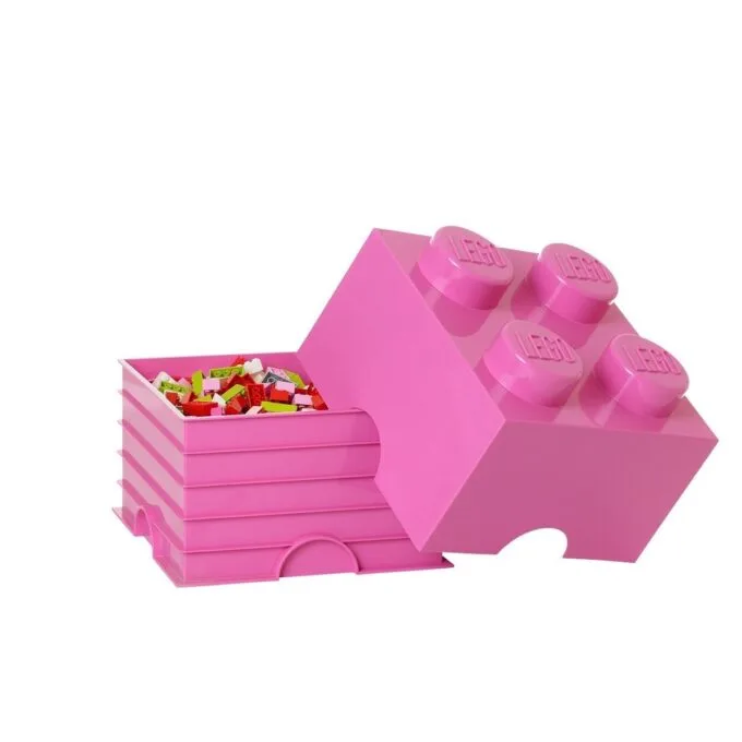 Lego Storage Brick 4 Pink — image 2