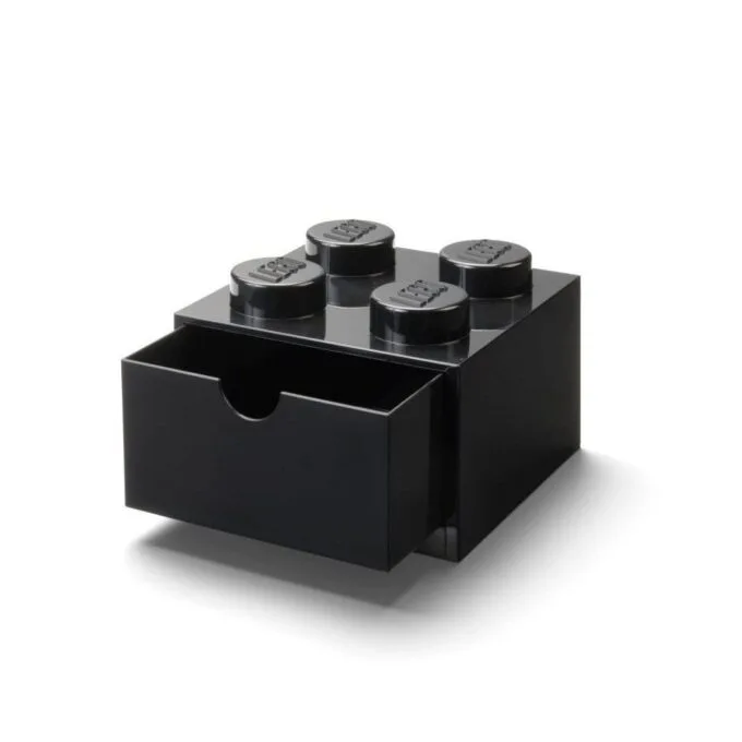 Lego Brick 4 Desk Drawer Black — image 2