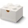 Lego Brick 4 Desk Drawer White