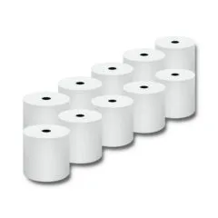 Qoltec Thermal roller 80 x 80 | 65g/m2 | 10pcs. | BPA free