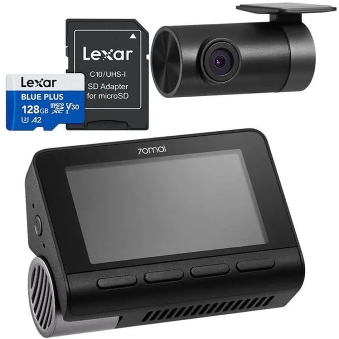 70mai 4K A800SE 4G Ready set + RC22 + Lexar 128GB card — image 1