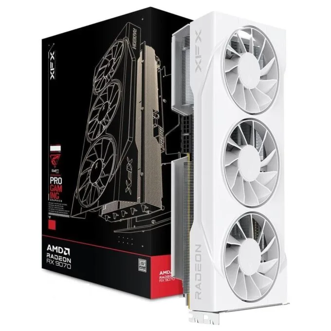 XFX Radeon RX 9070 GRE White Triple Fan Gaming Edition 12GB OC — image 1