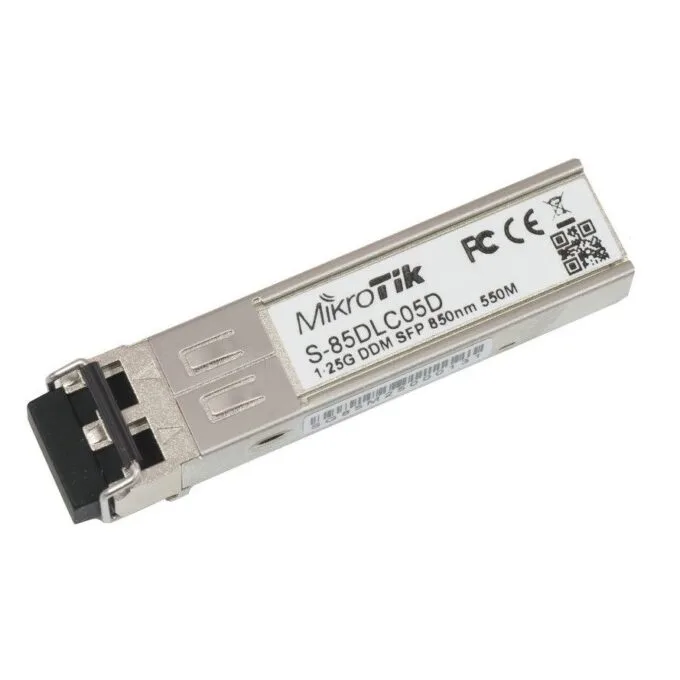 MikroTik S-85DLC05D 1.25G SFP Transceiver Dual LC  550m MM — image 1