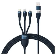 Baseus Flash Series 2 USB 3w1, USB-C + micro USB + Lightning, 100W, 1.2m (blue)