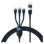 Baseus Flash Series 2 USB 3w1, USB-C + micro USB + Lightning, 100W, 1.2m (blue)