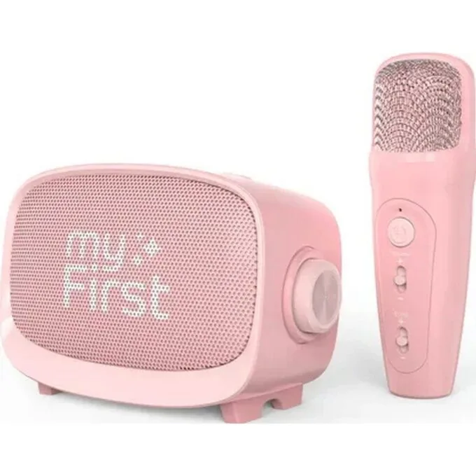 myFirst Voice 2 karaoke set: microphone and wireless speaker with pink sound modification effects — image 2