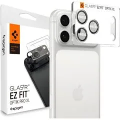 Spigen Optik Pro XL GLAS.TR “EZ FIT” Camera Protector for Apple iPhone 17 Pro silver