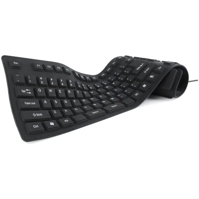 GEMBIRD silicone flexible waterproof USB with OTG black function — image 1