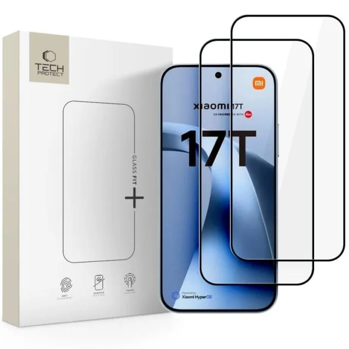 Tech-Protect Glass Fit+ 2-pack Xiaomi 17T black — image 1