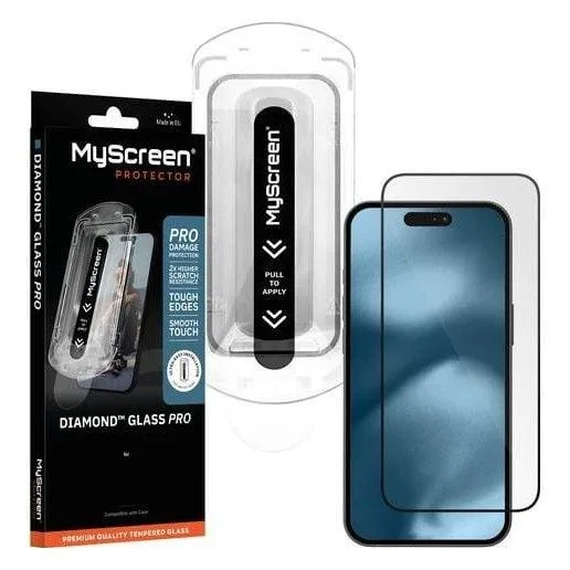 MyScreen Diamond Glass Pro Fit Frame to Apple iPhone 16 Pro Max — image 1