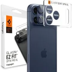 Spigen Optik Pro XL GLAS.TR “EZ FIT” Camera Protector for Apple iPhone 17 Pro Max blue