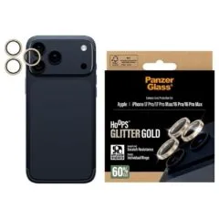 PanzerGlass Hoops Glitter for Apple iPhone 17 Pro/17 Pro Max/16 Pro/16 Pro Max golden