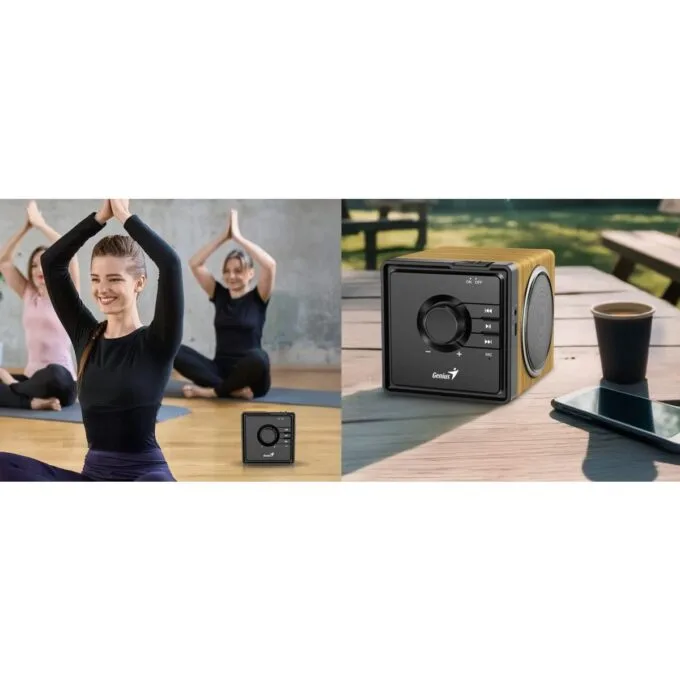 Genius Mobile Speaker Portable BT 6W SP-916BT Pine Wood — image 5